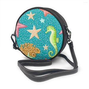 Tas oln cartoon zeester ronde schouder kleine vrouwen mode zomer messenger crossbody tassen