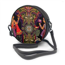 Bolsa Oln Man y mujer étnica en Jardín Tropical Hombro redondo Pequeño Mujer Mujer Messense Messenger Crossbody Bolsas