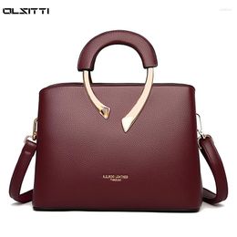 Bolsa Olsitti Bolsos de hombro casuales de cuero PU de alta calidad para mujeres 2024 Diseñador Crossbody de lujo y bolsos Sac