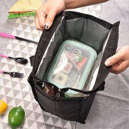 Bag Organisateur Black White Stripes portables Sacs à lunch thermiques pour femmes pour enfants Picnic refroidisseur