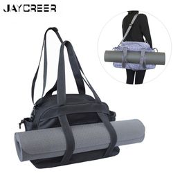 Organisateur de sac JayCreer grand tapis de Yoga sac à dos fourre-tout d'exercice avec plusieurs poches sangles réglables 230216