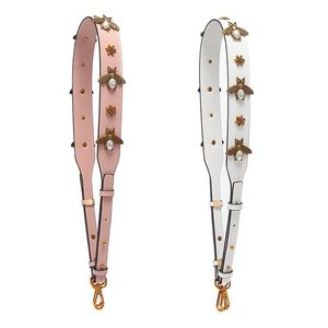Sac partie mode rétro abeille bracelet en cuir sac à main accessoires remplacement larges bretelles femmes conception Corssbody Belts2559