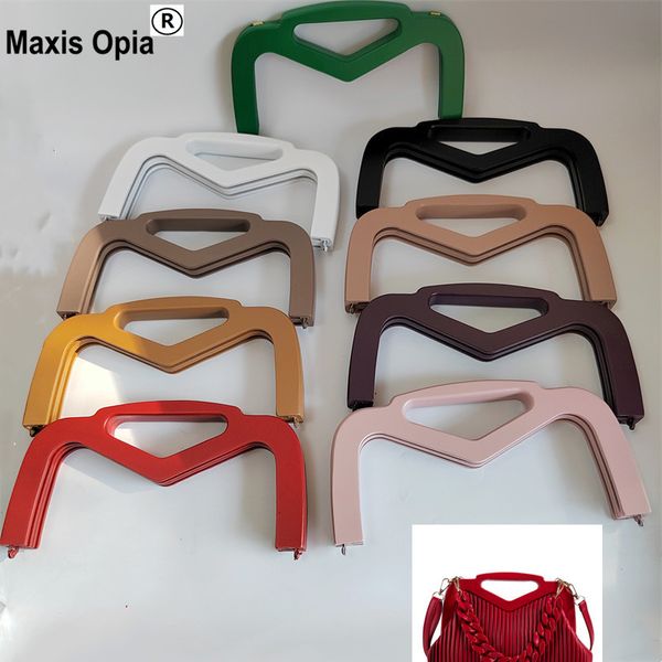 Accesorios para piezas de bolsos 1 juego Venta al por mayor Marco de madera para monedero Material de madera Marcos para bolsas de bricolaje Manija de embrague de costura Hardware Monedero Marco Obag Hanger 230822