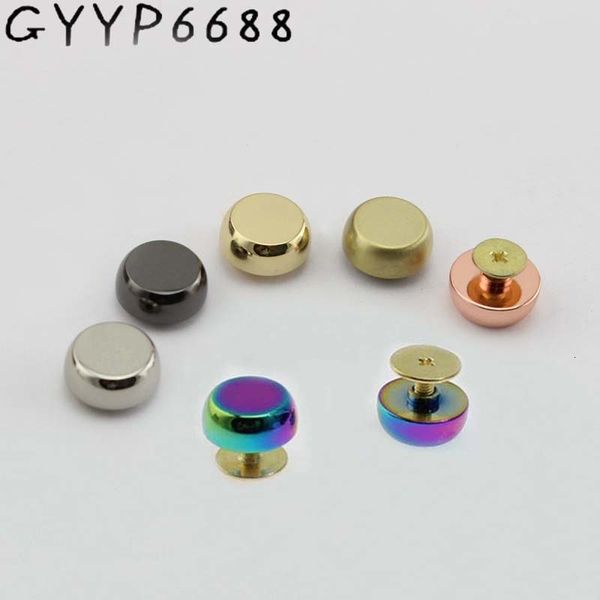 Pièces de sac Accessoires 10-30-100pcs 8 couleurs 11mm 13mm Vis de liaison de haute qualité Rivets à ongles Cuir Cuivre Artisanat Ceinture Portefeuille Vis solides DIY 230914