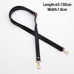 Tasonderdelen accessoires 130 cm dames verstelbare handtas handgreep pu lederen band voor gouden buckle schouder lange riemen portemonnee riemen 230330