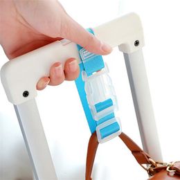 Tasonderdelen accessoires 1 st verstelbare bagagebanden nylon hangende gesp pakgordel vergrendeling haken reizen 230106