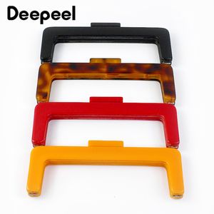 Tasonderdelen accessoires 1 st Deepeel 23 cm vierkante acryl handtas handgreep plastic kus clasp diy naaimakjes zakken handgrepen portemonnee clip frame accessoires 230815