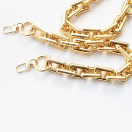 Tasonderdelen Accessoires 1 pc hars vervangende ketting Afdikbare gouden riem vrouwen schoudergreep vierkante vrouw 30405060cm 230311