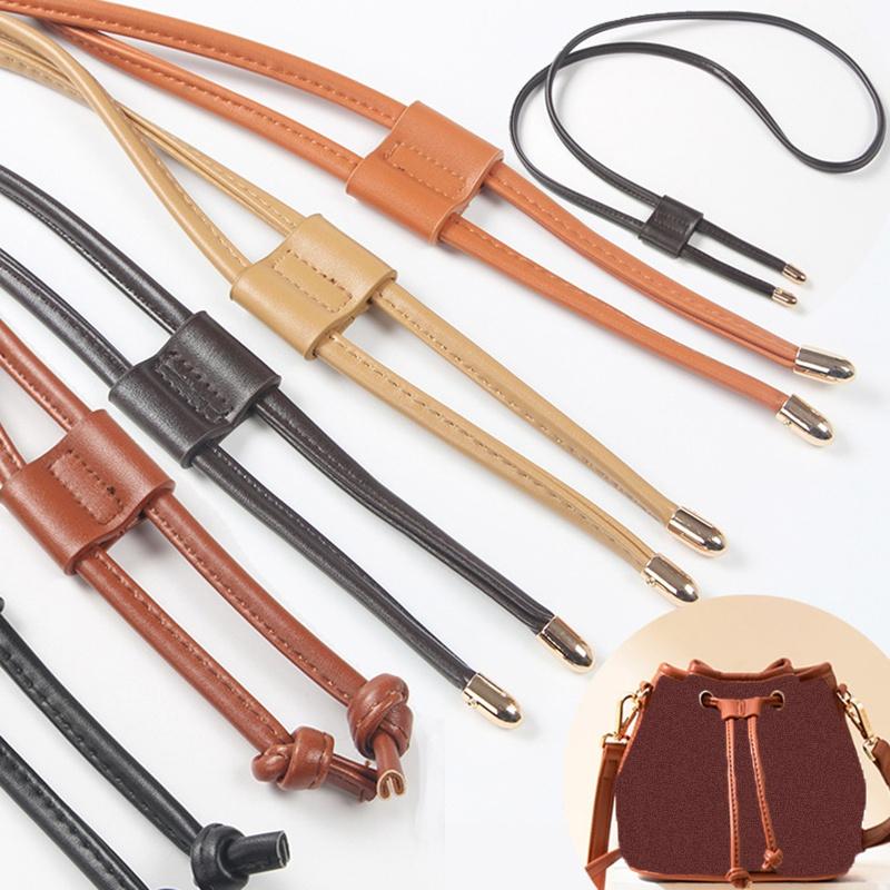 Pièces de sac accessoires 1PC corde seau sangle ceinture sac à dos 120cm cordon PU cuir faisceau poche Messenger Multi couleur