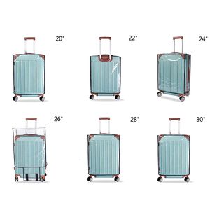 Pièces de sac accessoires 1 pièces valise valise housse de protection PVC Transparent bagage cache-poussière appliquer à 20 ''-30 '' valise accessoires de voyage 230726