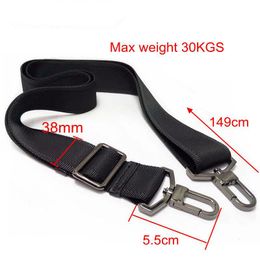 Tasonderdelen accessoires 38 mm max 30 kg sterke haak nylon riem accessoire heren zakken lange schouderband man aktetas riemen reparatiezak schouderband 230418