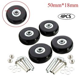 Accesorios de piezas de bolsas 4 PPC Wheel flexible Rueda de reemplazo práctico Rodillo de reemplazo Tornillo Durable Silencioso con herramienta de reparación Trazo sólido 220905