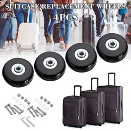 Pièces de sac accessoires 4 pièces remplacer les roues avec vis pour bagages de voyage valise essieux Kit de réparation 404550mm roulette silencieuse bricolage 230404