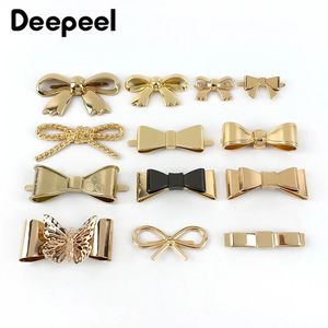 Tas onderdelen accessoires 5 stks bowknot metalen gespen voor tassen schoenen kleding decori buckle handtas zijklip klemps diy bagage hardware naaien 231025