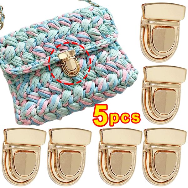 Accesorios de piezas de la bolsa 5 PCSSET Bloque Catch Catch Purse Pulgar Huceta de pulgar Locks de metal para hacer bricolaje 230725