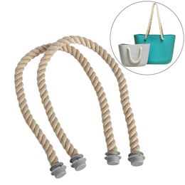 Tasonderdelen accessoires 65 cm obag touwgreep strap strap hennep tote riem handgrepen duurzaam voor vrouwen silicium handtas stijl 230320