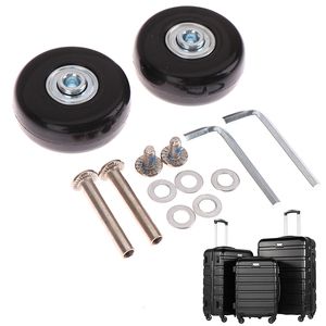 Tas onderdelen accessoires zwarte bagage koffer vervangende wielen reparatie od 40/50 mm assen luxe met schroef 230106