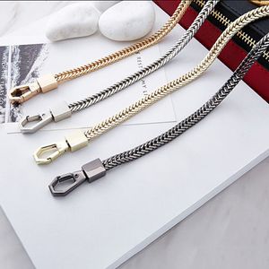 Pièces de sac accessoires chaîne bricolage GoldSilverGun bracelet noir 6mm remplacement sac à main bretelles petit sac à main poignée 230421