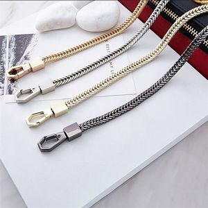 Pièces de sac accessoires chaîne bricolage GoldSilverGun bracelet noir 6mm remplacement sac à main bretelles petit sac à main poignée 221116
