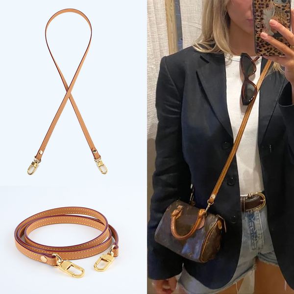 Accesorios para piezas de bolsos Correa para bolso de cuero de vaca, asa para bolso de mujer, correas para bolso tipo bandolera, cinturón de repuesto para accesorios para bolso 230418