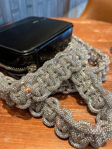 Accessoires voor tasonderdelen Kristal Glanzend Strass Diamant Bling Geweven handgemaakte riem voor handtas Portemonnee Crossbodytasriem Glitterriem Tasaccessoires 231102