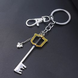 Bolsa Piezas Accesorios Juego Kingdom Hearts Sora Key Llavero Keyblade Arma Modelo Extraíble Llavero de Metal Hombres Coche Mujer Joyería 231219