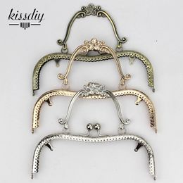 Pièces de sac Accessoires KISSDIY 3pcslot 205cm M Vintage métal sac à main cadre doré antique bronze argent baiser fermoir poignée bricolage 230823