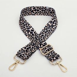 Sac pièces accessoires léopard longue bandoulière réglable ceinture bandoulière pour femmes 231219