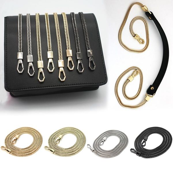 Accesorios de piezas de bolsas Metal Cadena de hardware larga correa para bolso de bricolaje Cinturón de reemplazo de moda ManSe Multi Usar Mango práctico duradero