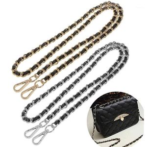 Tasonderdelen accessoires synthetisch lederen metalen ketting vervangende verwisselbare schouderband accessoires1296y