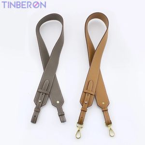 Accessoires voor tasonderdelen TINBERON Leren tasriem Luxe ontwerper Geen gesp, bruikbare schouderriem voor crossbody Verstelbare schoudertassen Accessoires 231026