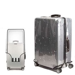 Tas Onderdelen Accessoires Transparant PVC Bagage Cover Waterdichte Trolley Koffer Stofkap Stofdicht Reisaccessoires 230726