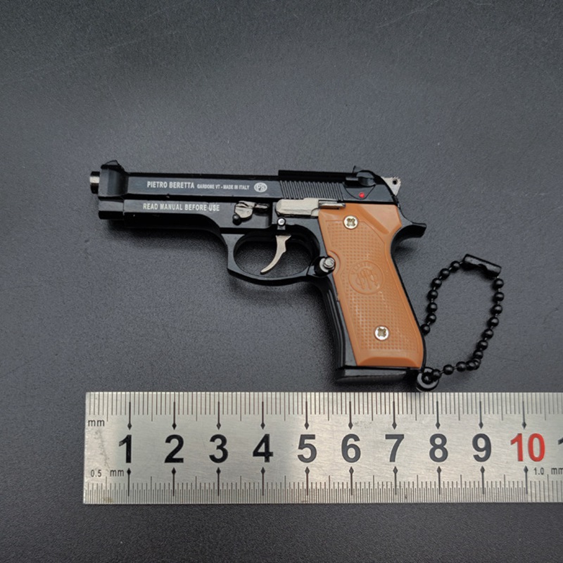 Wisorowce worka Beretta 92F metalowy pistolet pistoletowy Model Model Zabawki 1: 3 Wyjmowana ręka Odprężka Fidget Blekein Pistolet Prezent 272
