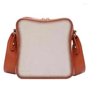 Sac personnalité lettre femme été Style large bandoulière petit carré femme messager