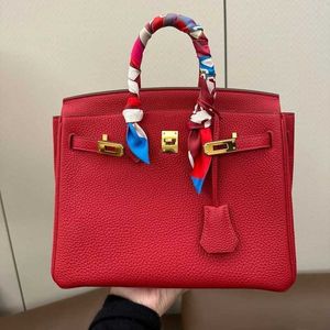 Sac Platinum Luxurys Top Handbag High Leather Grade Lychee Moduled for Brides Wedding 2024 Red Mothers Wedding Grand Capacité