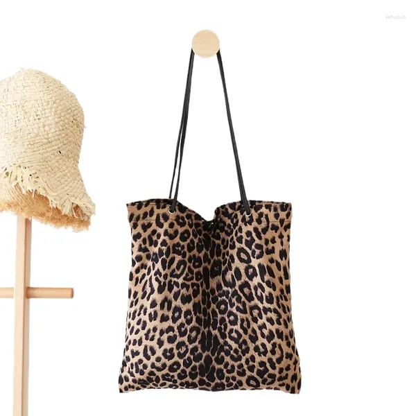 Bolso retro simple bolso simple patrón de leopardo de leopardo hombro casual hombro