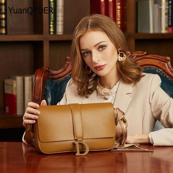 Diseño de cinta de bolsas Diseñador de color sólido para mujeres Bolsas para mujeres de hombro de alta calidad Damas Messenger Bolso Mujer