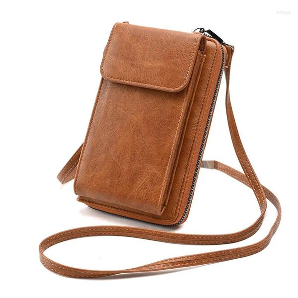 Sac petit bandoulière sacs de messager pour femmes dames pochette de téléphone Portable portefeuille d'épaule Portable Mini sac à main porte-carte porte-monnaie