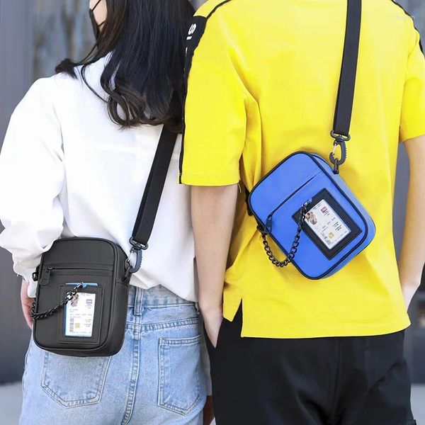 Bolso pequeño para mujer, bolso de hombro para teléfono móvil, moda coreana, tela Oxford, bolsos para estudiantes, bandolera para hombre, bolso deportivo urbano 2024