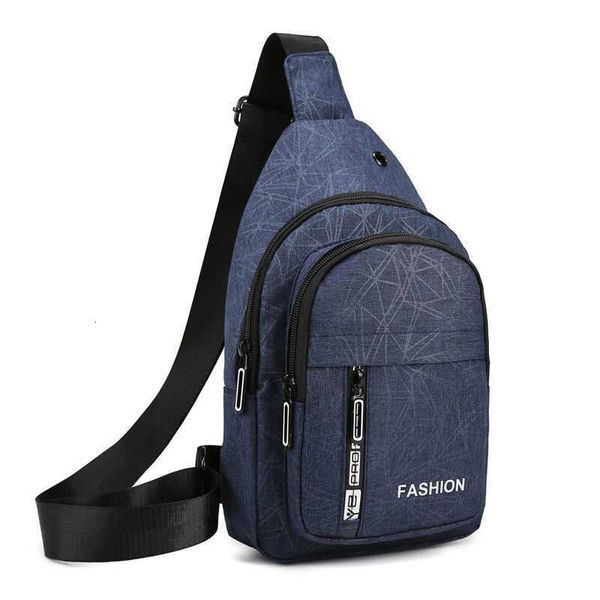 Bolsa Primavera Verano 2024 Tela Oxford Hombre Un hombro Crossbody Casual Lona Multicapa Pequeño Pecho Mochila Bolsas