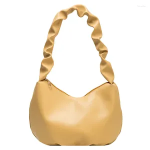 Sac Summer Small Fresh Ins Pold Pold Cuir Soft Cuir de grande capacité Sacs pour femmes à une épaule à une épaule 2024 sacs à main