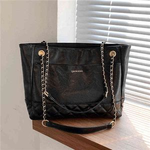 Totes Tote tas lederen handtas grote gewatteerde ketting werk schoudertassen voor vrouwen luxe merk ontwerper boodschappentassen dames handtassen winter zwart wit 1116