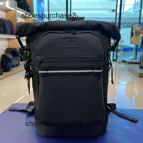 Bolsa TUMII Diseñador de negocios Mochila para hombre 2024 TUMIiS Nylon Bolsas funcionales de alta calidad para hombres Paquetes para computadora portátil Mochila de viaje Alpha Limited Mens Roll Top 2 LLYJ