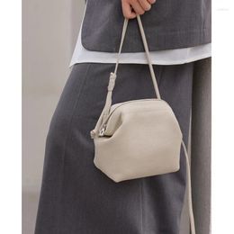 Sac sous-bras Sacs de croix d'épaule pour femmes coquille bolsas zipper de banlieue bolsos mujer en cuir authentique nuage sac de femme