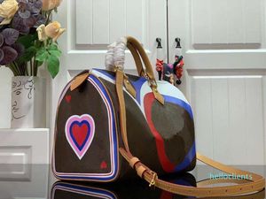 sac avec imprimés colorés Fleurs classique changement sac à main en cuir fourre-tout sac à bandoulière bandoulière sac à main portefeuille M57451