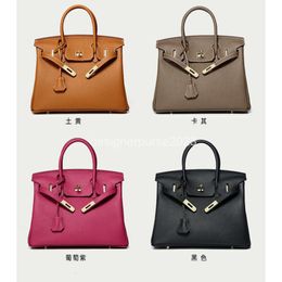 Sac Femmes Classic Sacs 2024 One Birkkins Designer épaule épaule Cowhide Mini Fashion Womens Merchee Match Top Coure Couger de petites couleurs de sac à main sacs à main