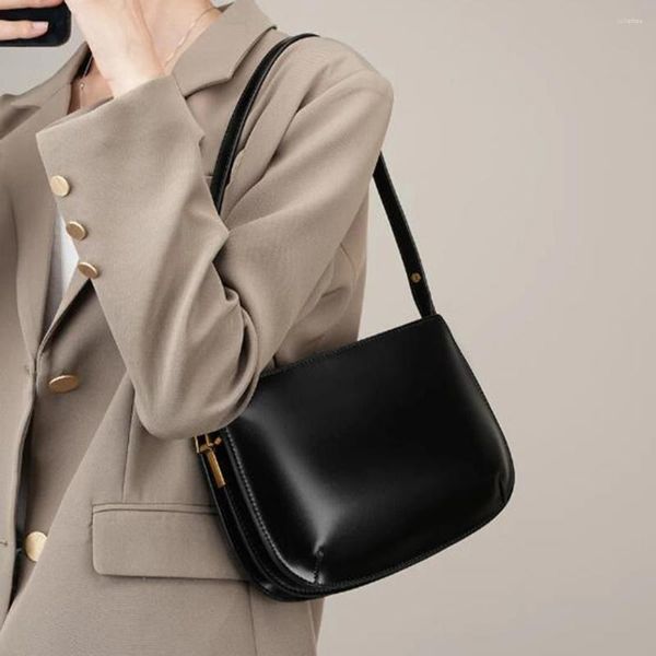 Sac à main en cuir pour femmes, sacs à bandoulière de luxe lisse et brillant pour petit sac à main à rabat pour téléphone