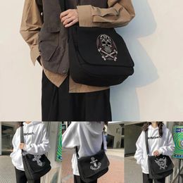 Tas Dames Crossbody met grote capaciteit Jeugdboeken Diagonaal kruis Casual canvas schoudertassen Unisex Skull-serie