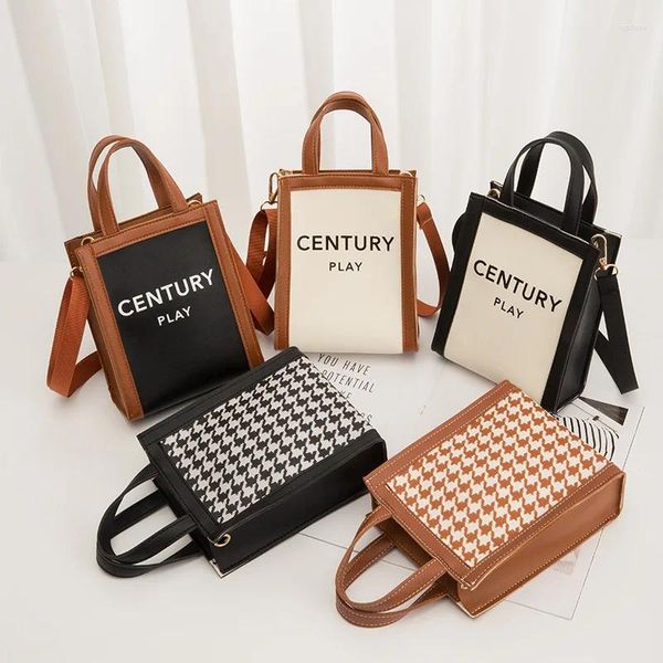 Sac Femmes Trend Western Style Simple Classic Letter Sauver Fashion Mobile Phone Mobile Messenger 2024