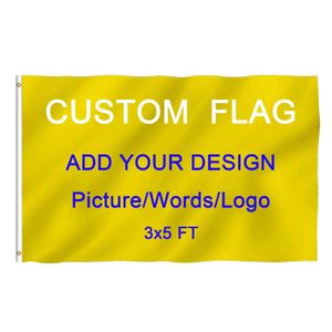 Bagetu Custom 3x5 Ft Bandera nacional de doble cara para la bandera de campamento personalizada al aire libre.